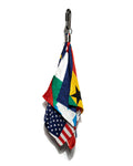 Bijoux Sac Flags Charm Silk Multicolor
