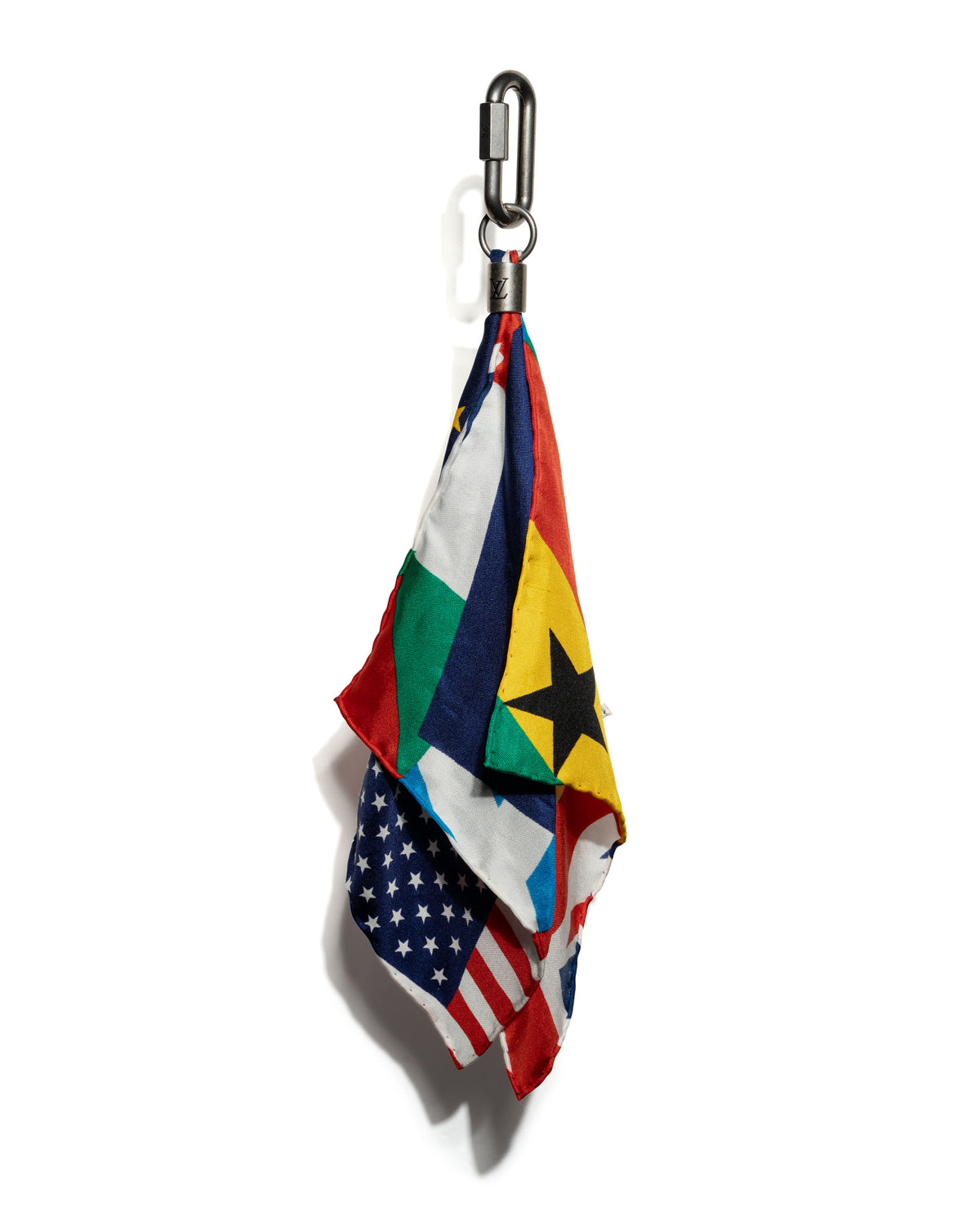 Bijoux Sac Flags Charm Silk Multicolor