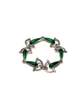 Sterling Silver & Green Enamel
Horsebit Bracelet