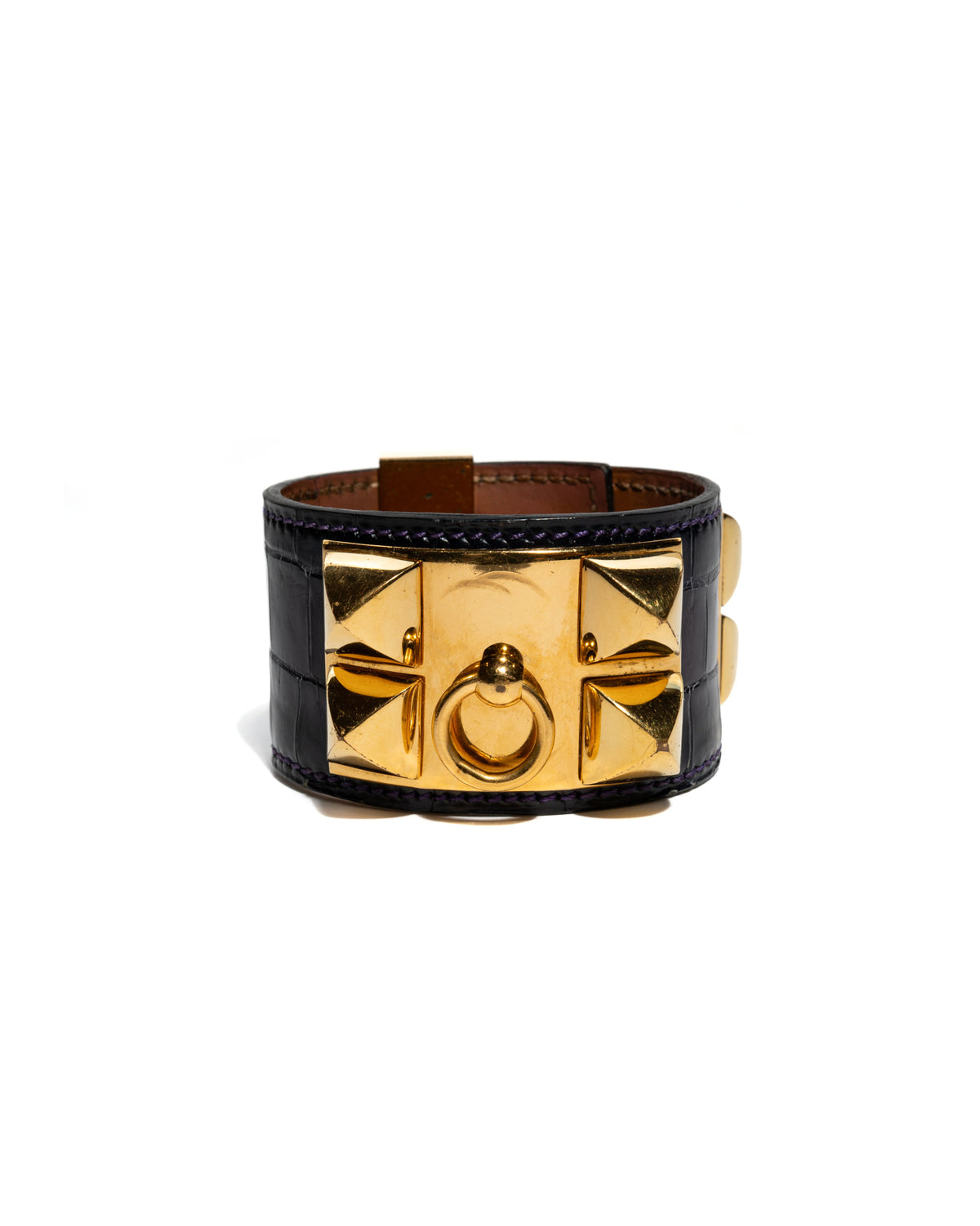 Collier de Chien Alligator Leather
