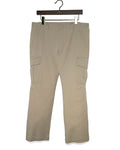 Beige Cotton Cargo Pants