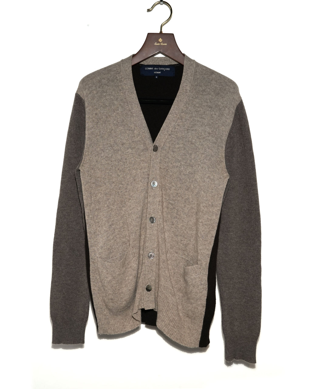 Three-Tone Color Block Cardigan