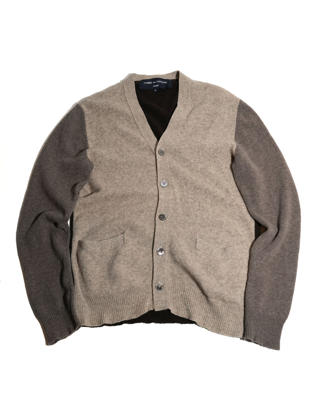 Three-Tone Color Block Cardigan