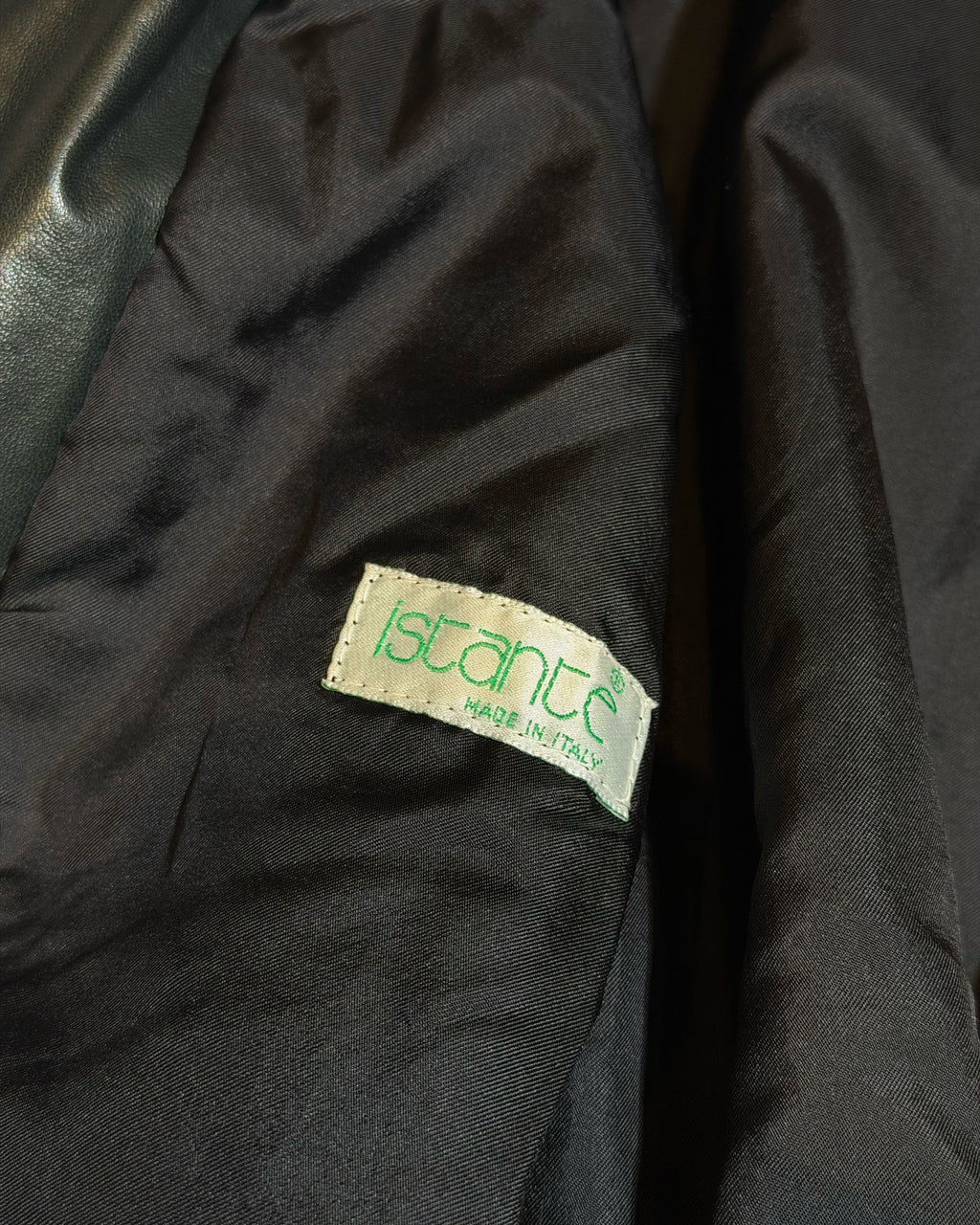 Dolman Sleeve Leather Bomber Jacket